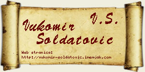 Vukomir Soldatović vizit kartica